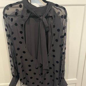 Equipment open back blouse size XS